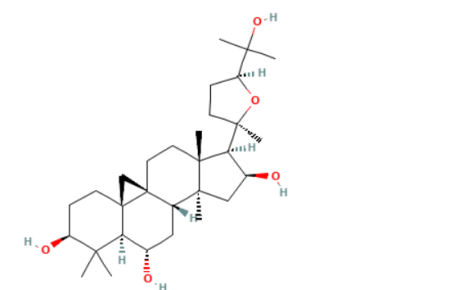 环黄芪醇结构式