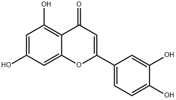 木犀草素的分子结构