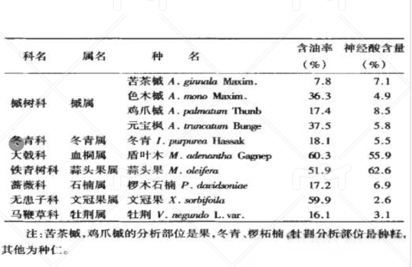 神经酸植物来源