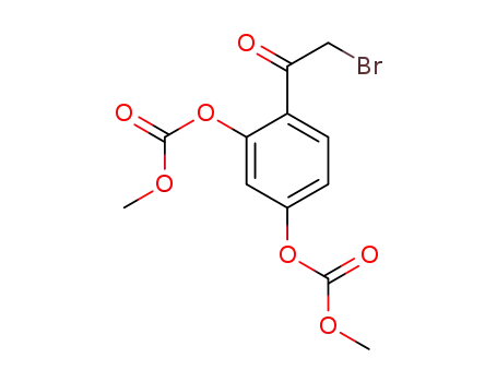 2-bromo-2',4'-bismethoxycarbonyloxyacetophenone