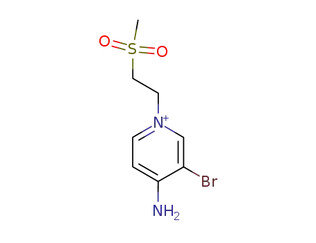 4-Amino-3-bromo-1-(2-methanesulfonyl-ethyl)-pyridinium